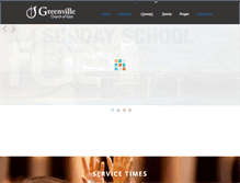 Tablet Screenshot of greenvillechurchofgod.com